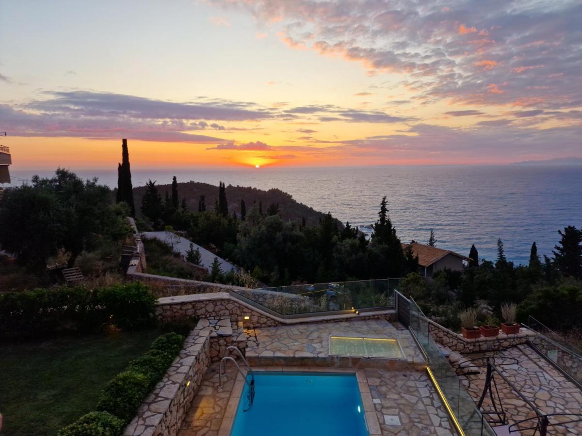 Villa Thetis With Private Pool Where The Sunsets Fade Away Áyios Nikítas Екстериор снимка